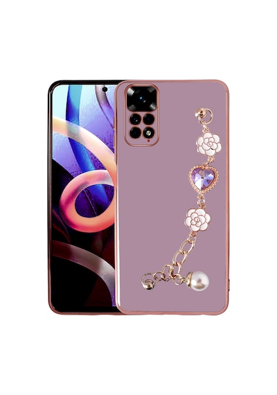 Zore Redmi Note 11s Global Kılıf El Tutamaçlı Kamera Korumalı Ogaa Taka Silikon Kapak - Pembe