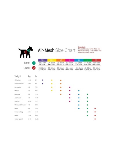 Air-mesh Köpek Göğüs Tasması Moon, 3xs