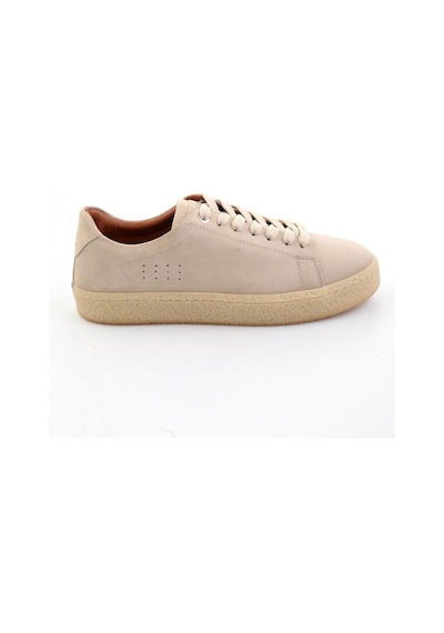 Bambi Bej Hakiki Deri Erkek Sneaker E01396009902