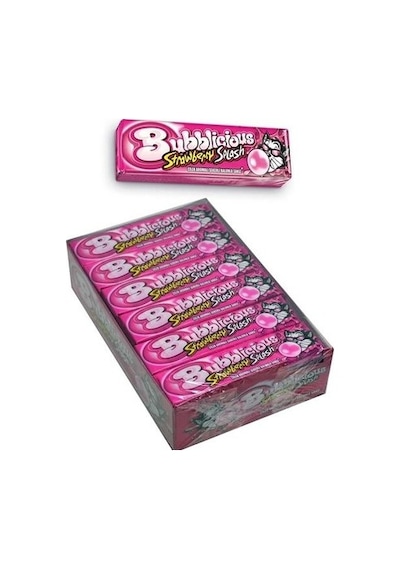 Bubblicious Çilek Aromalı Balonlu Sakız 18 x 38 G