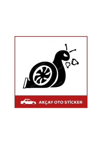 Kızgın Salyangoz Sticker Salyangoz Oto Sticker Araba Sticker