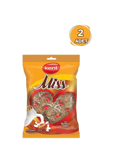 Kent Misbon Sütlü Bayram Şekeri 375 Gr 2 Adet