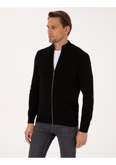 Pierre Cardin Erkek Siyah Hırka Triko 50315821-vr046 Siyah