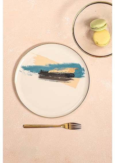 Porland Dash 04ALM007904 Düz Pasta Tabağı 21 CM