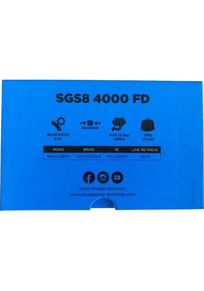 Savage Gear Sgs8 4000 Fd 8+1bb Jig Olta Makinesi