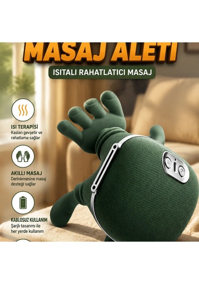 Isıtmalı Kablosuz Boyun Ve Omuz Masaj Aleti 3 Modlu Rahatlatıcı