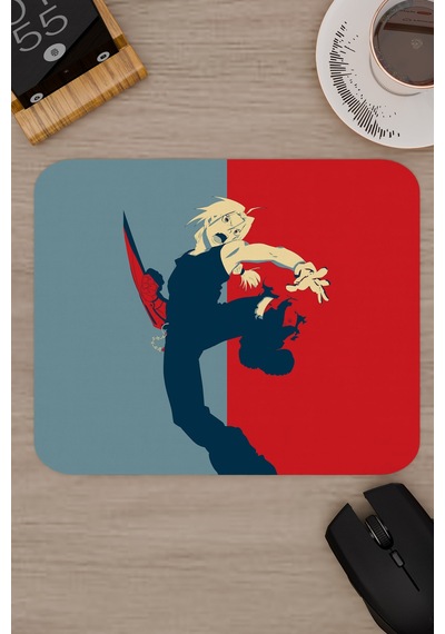 Fullmetal Alchemist Brotherhood Anime V4 - 22x18 Gaming Kauçuk Kaymaz Taban Mouse Pad Fare Altlığı