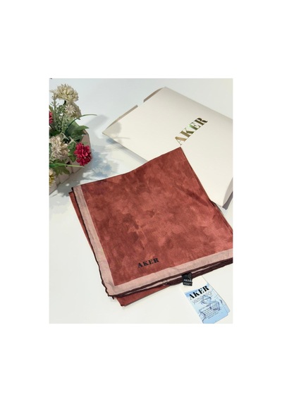 Aker Yaz Serinliği Bulut Desen Pamuk İpek Eşarp 7208221 Bakır - 434 Bakır - 434