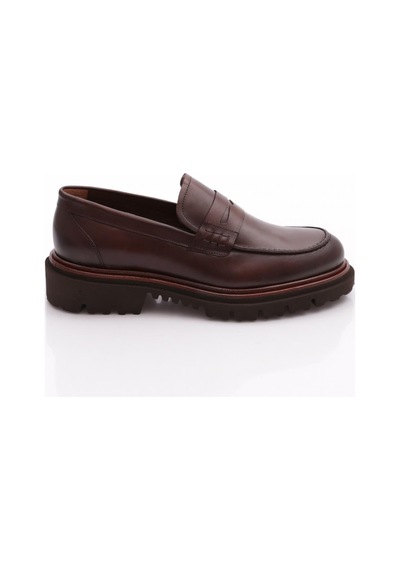 Dgn 6528 Erkek Loafer Ayakkabi Kahve