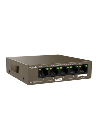 Tenda Teg1105pd 5port 10/100/1000 Poe Extender