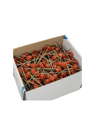 Monoblok Plastik Başlı Çatı Çivisi 10 Cm - Kırmızı 400'lü Paket
