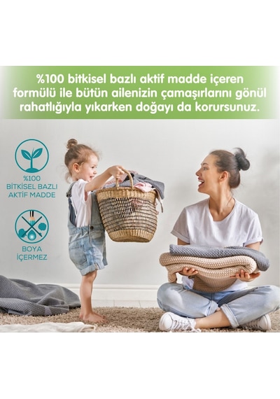 %100 Bitkisel Bazlı Konsantre Çamaşır Yumuşatıcısı 1500 Ml Doğal İçeriklerle 60 Yıkama Tekli