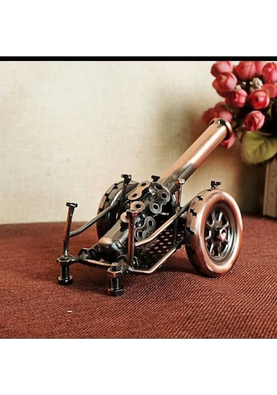 Metal Top Arabası Modelleri Büyük Boy El Yapımı Metal Süs