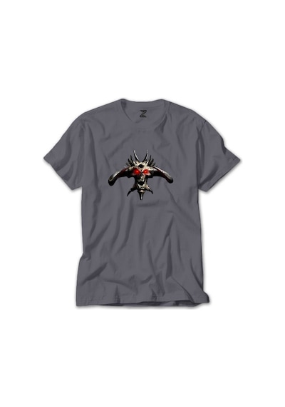 Diablo Hellfire DiabloII Gri Tişört