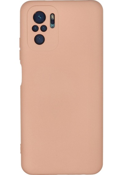 Newface Xiaomi Redmi Note 10 Kılıf Nano İçi Kadife Silikon - Pudra pudra