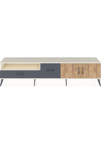 Arges Tv Ünitesi 2 Raflı 2 Çekmeceli 2 Kapaklı 220x30x51 Aytaşı-çam/antrasit Atlas Çam/antrasıt - Aytası Arges Tv Ünitesi 2 Raflı 2 Çekmeceli 2 Kapaklı 220x30x51 Aytaşı-çam/antrasit Atlas Çam/antrasıt - Aytası