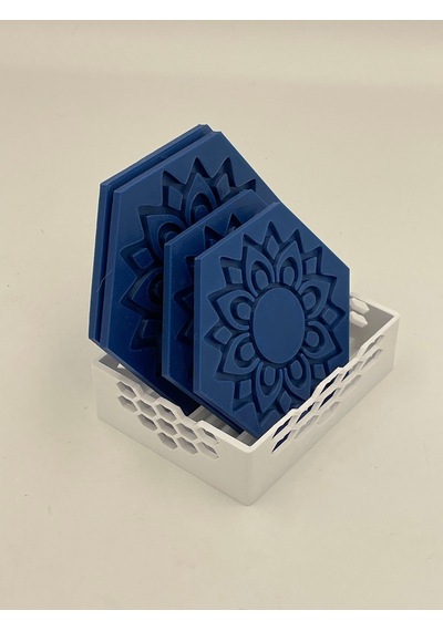 Mandala Tasarım Bardak Altlığı Dekoratif Bardak Altlığı Diğer