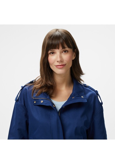 Nautica Kadın Lacivert Regular Fit Dik Yaka Mont Düz 55j016t Lacivert