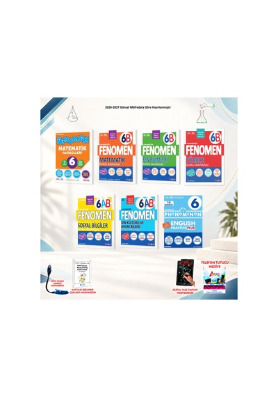 2026-2027 Fenomen Yayıncılık 6. Sınıf Tüm Dersler 7 Kitap B Seti