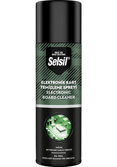 Selsil Elektronik Kart Temizleme Spreyi 500ml Yağsız - Devrelere Zarar Vermez 5570