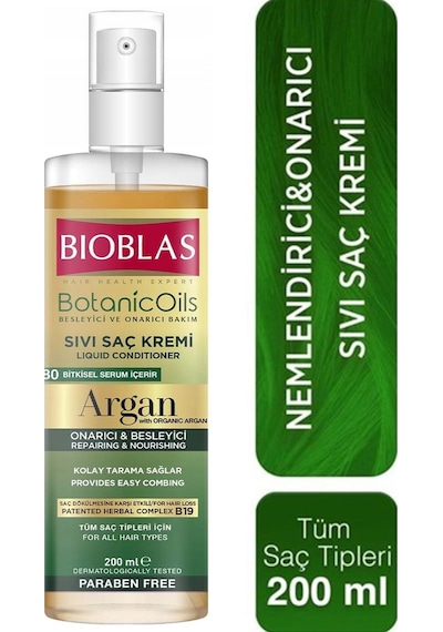 Bioblas Botanic Oil Argan Özlü Sıvı Saç Kremi 2 x 200 ML