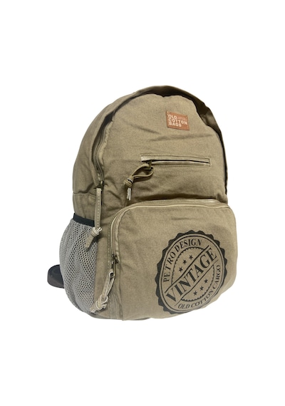 Old Cotton Cargo Kaliteli Tek Bölmeli Vintage Disayn Günlük Gezi Okul Sırt Çantası North Dakato Bag Brand 30x43cm Bej