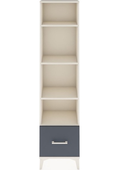 Arges Dolap 4 Raflı Tek Çekmeceli 44x30x182 Aytaşı-antrasit Aytaşı