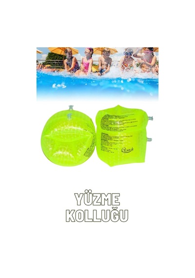 Parlak Lens Desenli Yeşil Her Yaşa Uygun Yürüyen Kolluk, Deniz Havuz İçin Şişme Yüzme Kolluk, Tatil