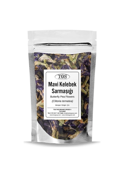 Tos The Organic Spices Mavi Kelebek Sarmaşığı 25 G Clitoria Ternatea