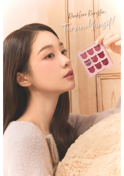 Dasique 9 Renkli Ruj & Allık Paleti Mood Painting Lip & Cheek Palette 06 Sweet Bear 06 Sweet Bear