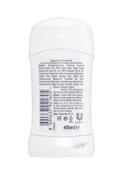 Rexona Stick Cotton Dry 40 Ml