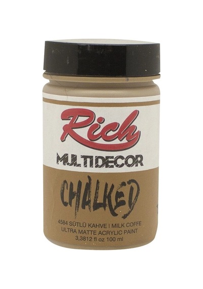 Rich Multi Decor Chalked Akrilik Boya 100 Cc. 4584 Sütlü Kahve Renk