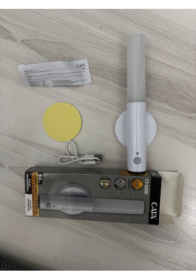 Cata Kumru Ct-5250 Mıknatıslı Şarjlı Led Duvar Lambası - Sensörlü Koridor Ve Merdiven Aydınlatması Duman Grisi