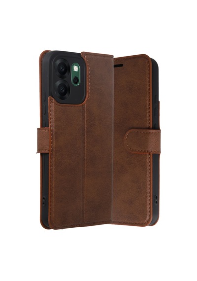 Uryport Oppo Reno 14f Trend S Plus Kapaklı Kılıf - Taba