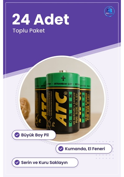 Büyük Boy Pil 24 Adet Uzaktan Kumanda El Feneri Oyuncak Ev Kullan