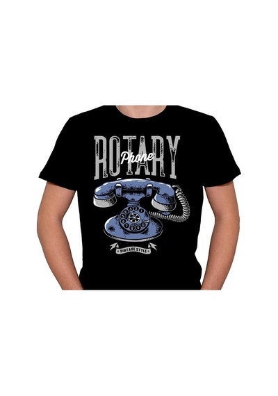 Rotary Phone Vintage Classic Tişört Unisex T-shirt 001