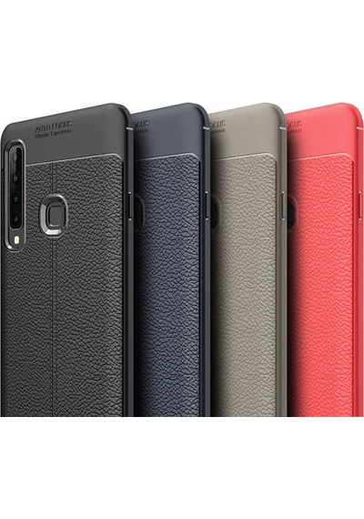 Samsung Uyumlu Galaxy A9 2018 Kılıf Deri Tarzı Niss Silikon Case