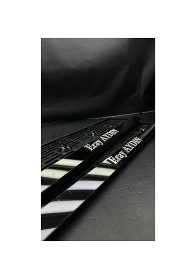 5d Ultra Parlak Gri Renk Kabartma Takmatik Pleksi Plakalık - 579957174
