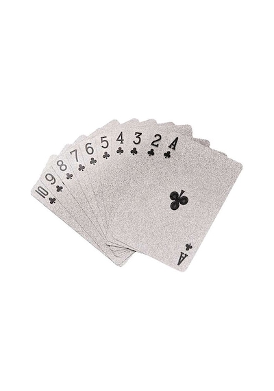 Silver Joker iskambil Kağıdı Plastik Su Geçirmez Oyun Kağıdı Cin884slv
