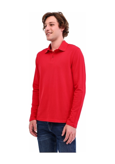 Kinetix Mb Sn329 Ukol Polo 5pr Bordo Erkek Uzun Kol T-shirt Bordo