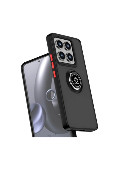 Xiaomi Mi 15 Kılıf Montreal Yüzüklü Silikon Kapak - Siyah Fcefe