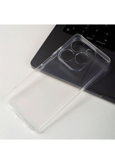 Tecno Spark 20 / 20c Kılıf Kamera Korumalı Silikon Şeffaf Arka Kapak