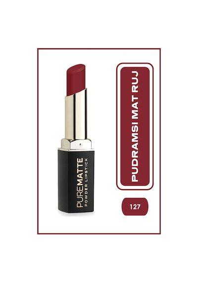 Pure Matte Powder Lipstick No:127 - Pudramsı Mat Ruj