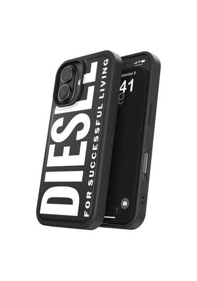 Diesel Apple iPhone 17 Uyumlu Magsafe Destekli Core Kalıplı Kılıf - Siyah/beyaz