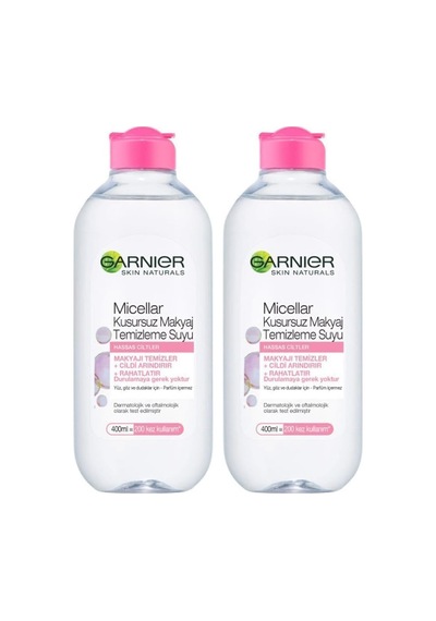 Skin Naturals Micellar Kusursuz Makyaj Temizleme Suyu 400 Ml 2li Paket