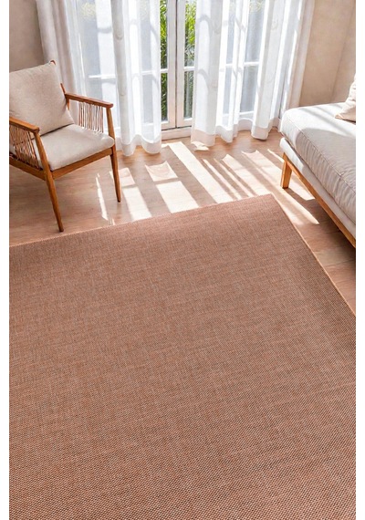 Doğal Jüt Görünümlü Düz Dokuma Kilim Minimal & Modern Tasarım Gri Gri