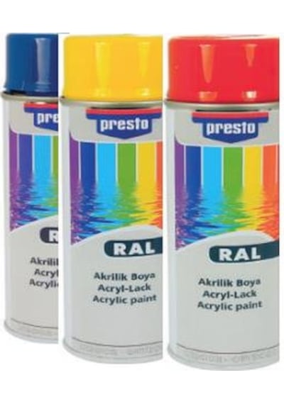 Presto Ral 7035 Parlak Açık Gri 400 ML