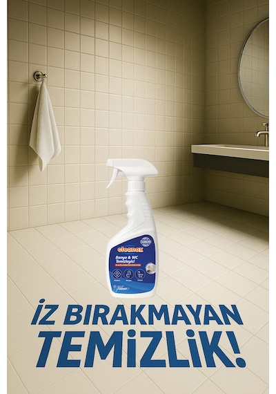 Ultra Güçlü Tuvalet/wc-banyo Temizleyici Ve Kireç Çözücü Okyanus Kokulu Sprey 750 Ml Diğer