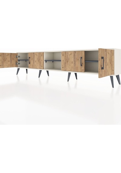 Arges Tv Ünitesi 3 Raflı 4 Kapaklı 220x30x51 Aytaşı-çam/antrasit Atlas Çam/antrasıt - Aytası Arges Tv Ünitesi 3 Raflı 4 Kapaklı 220x30x51 Aytaşı-çam/antrasit Atlas Çam/antrasıt - Aytası