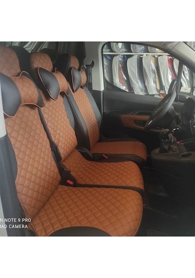 Opel Combo Panelvan Araca Özel Deri Oto Koltuk Kılıfı